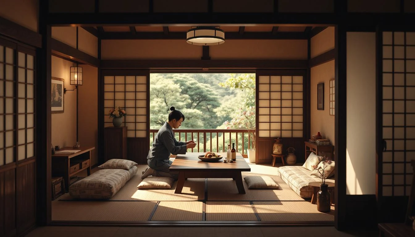 Image Traditional Japanese Living in Modern Times